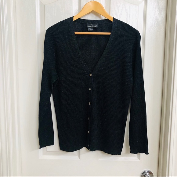 Carole Little Other - Carole Little Sparkle Cardigan Long Sleeve Sweater